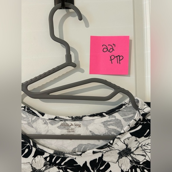 Black and white tropical flower long sleeve shirt from White Stag - Picture 7 of 7